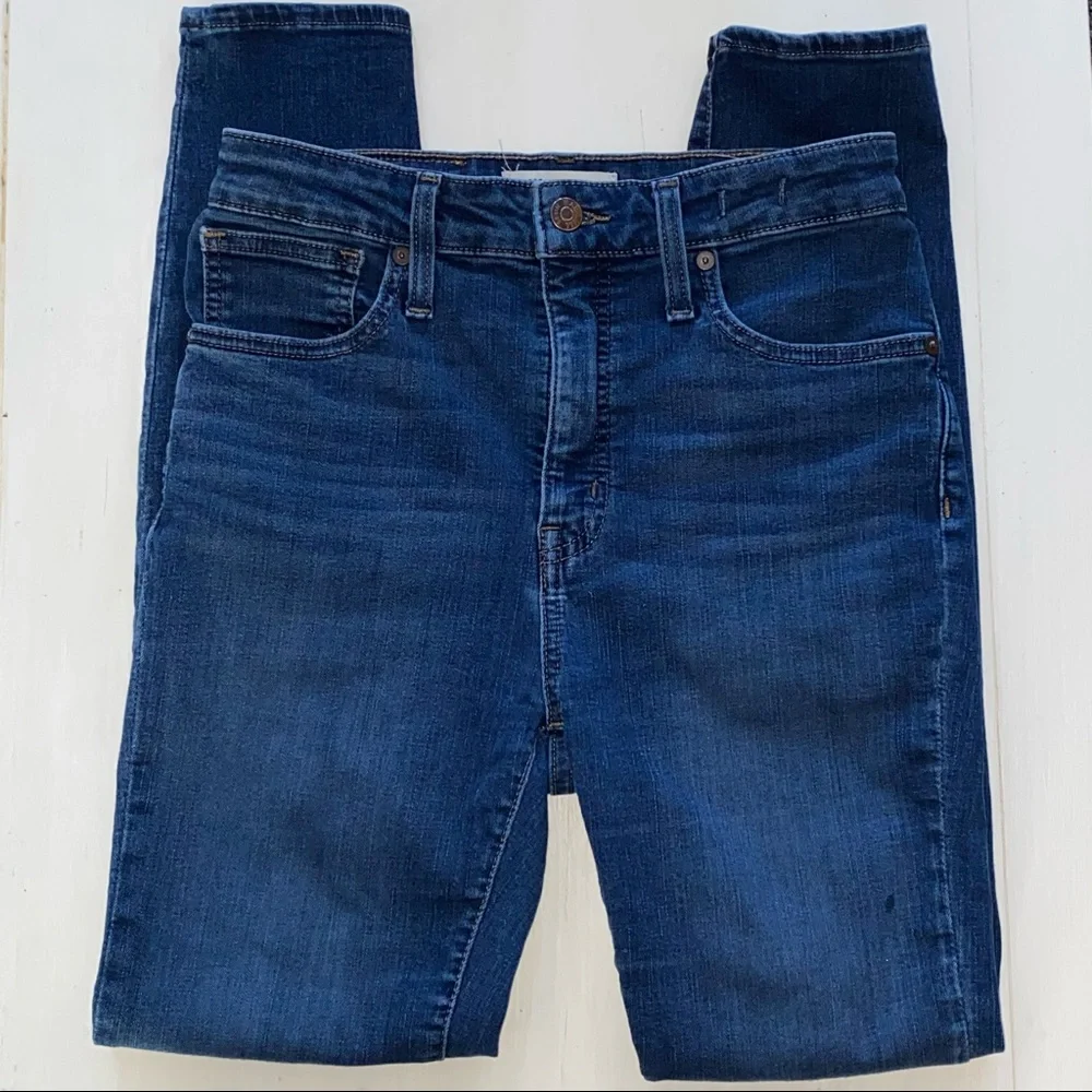 Madewell Curvy High Rise Skinny Jeans in Hayes Wash - Picture 7 of 10